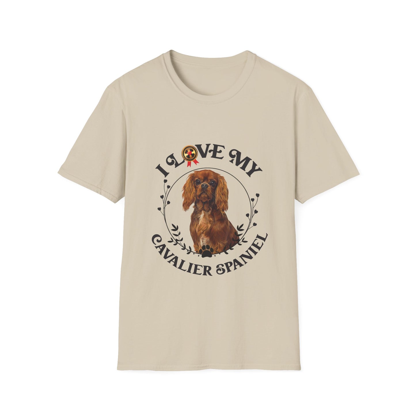 I Love My Cavalier Spaniel Unisex Softstyle T-Shirt