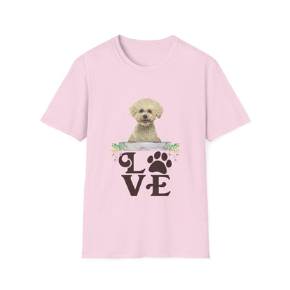 LOVE Bichon Frise Unisex Softstyle T-Shirt