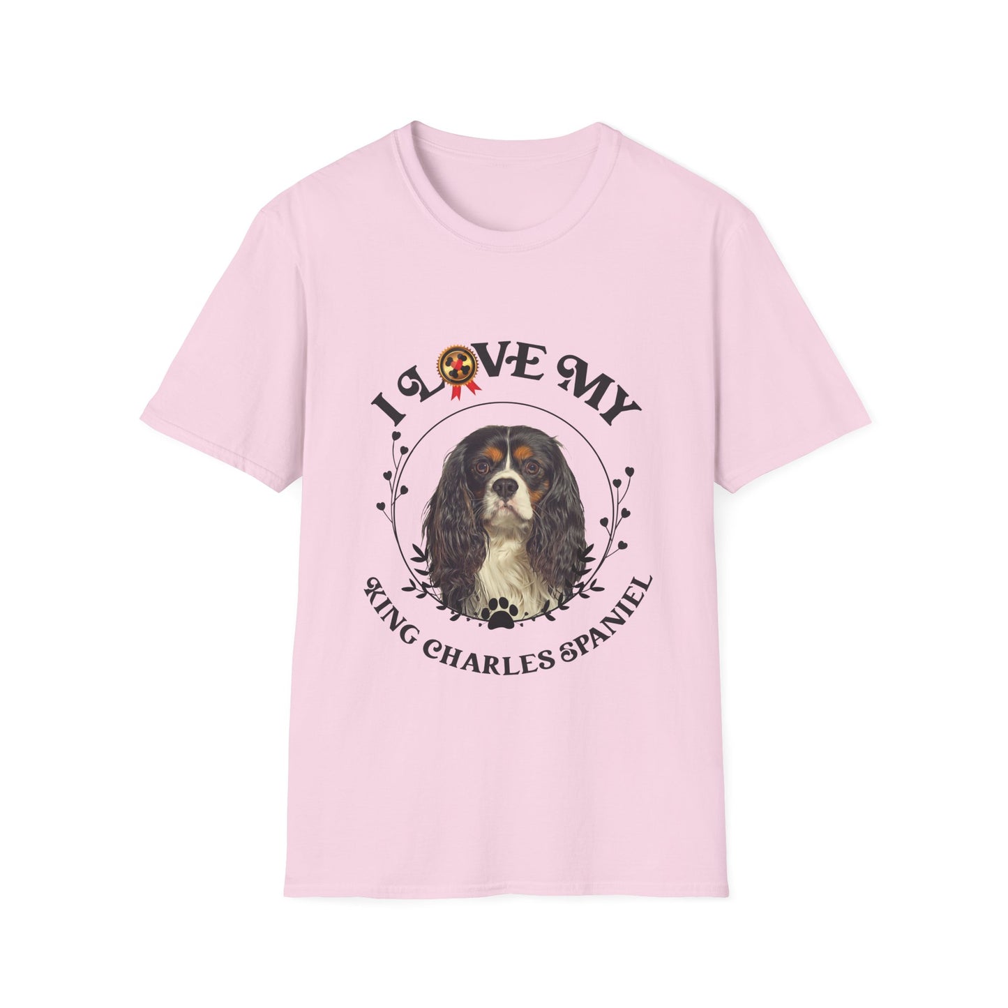 I Love My King Charles Spaniel Unisex Softstyle T-Shirt