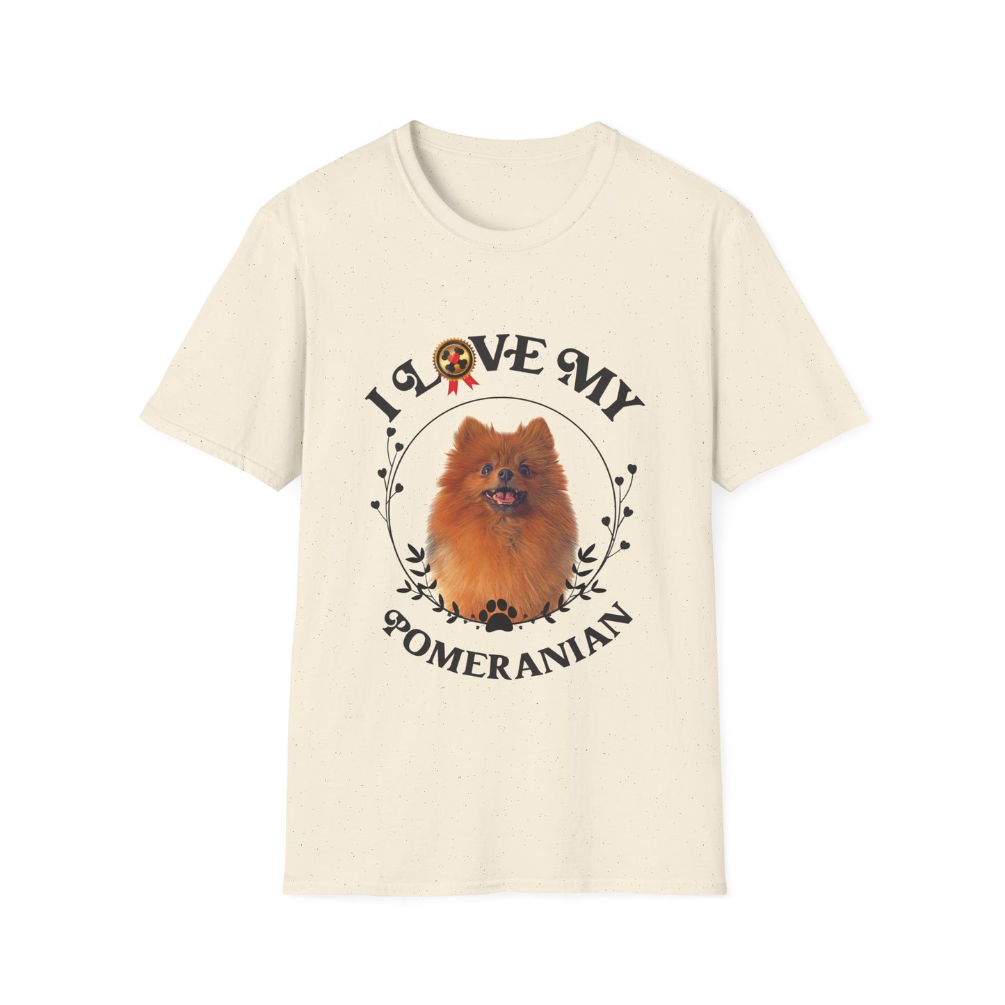 I Love My Pomeranian Unisex Softstyle T-Shirt