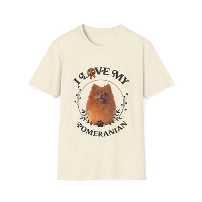 I Love My Pomeranian Unisex Softstyle T-Shirt