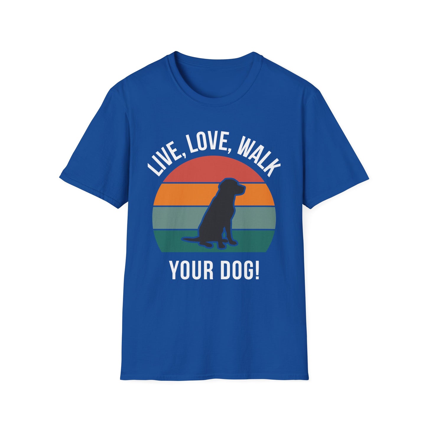 Live, Love, Walk Your Dog Unisex Softstyle T-Shirt