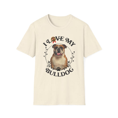 I Love My Bulldog Unisex Softstyle T-Shirt