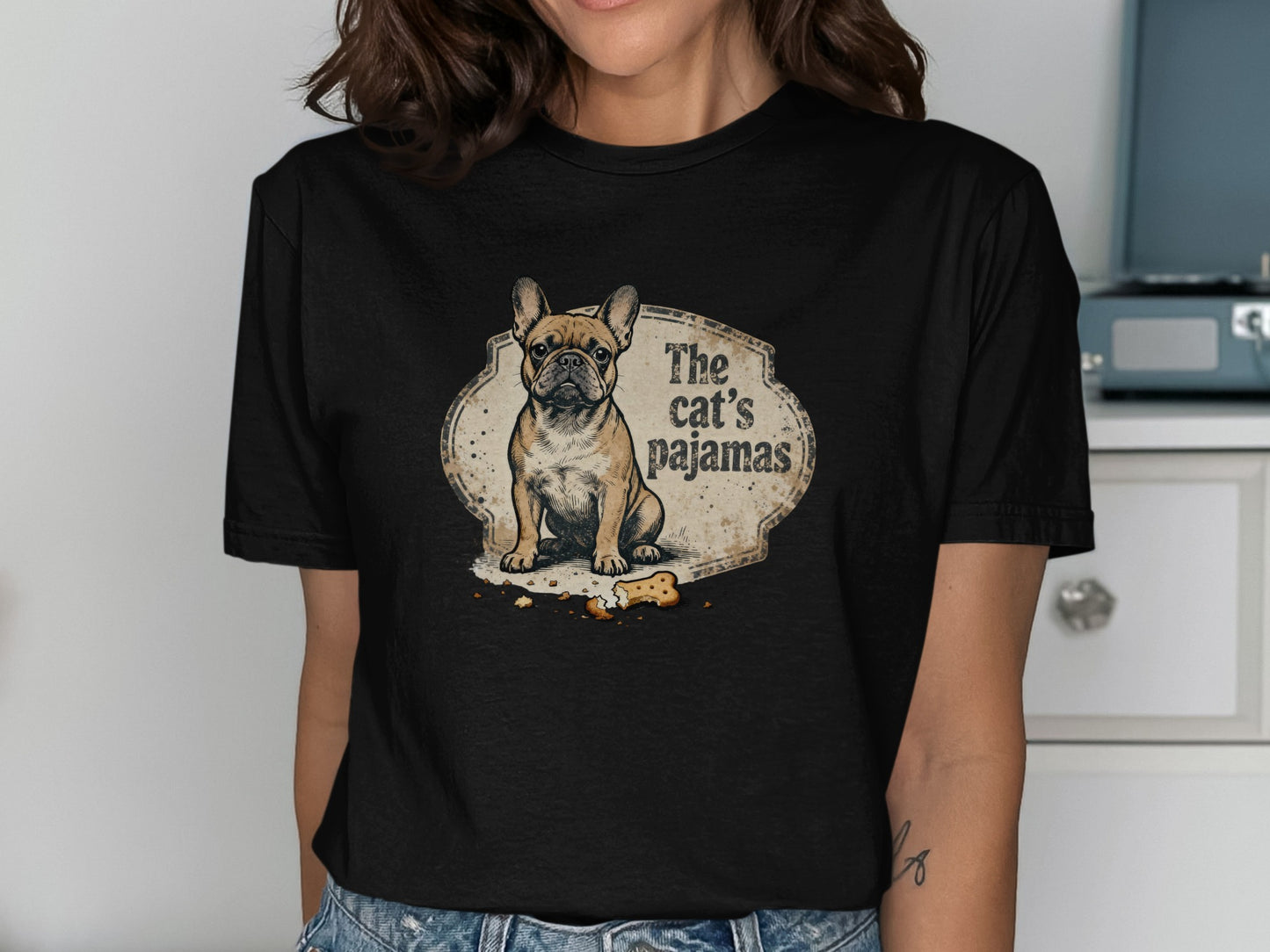 The Cat's Pajamas French Bulldog Design Shirt