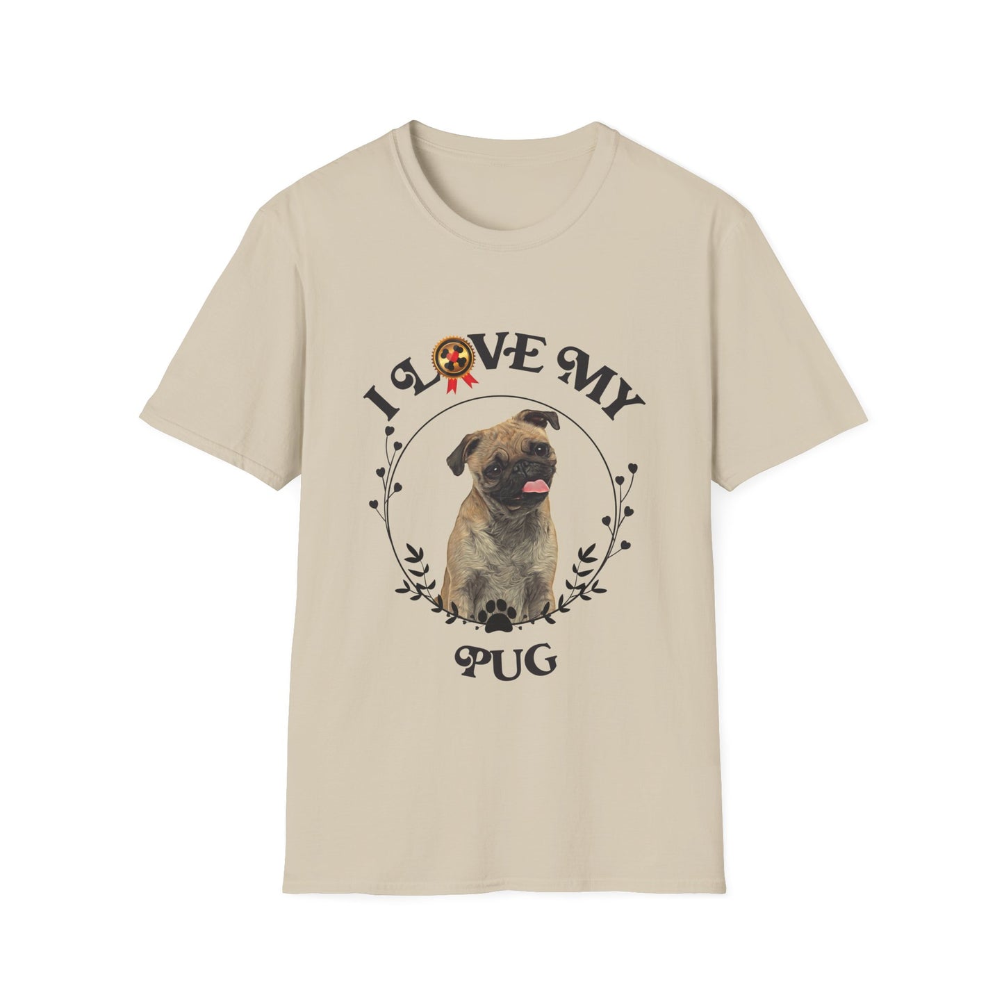 I Love My Pug Unisex Softstyle T-Shirt