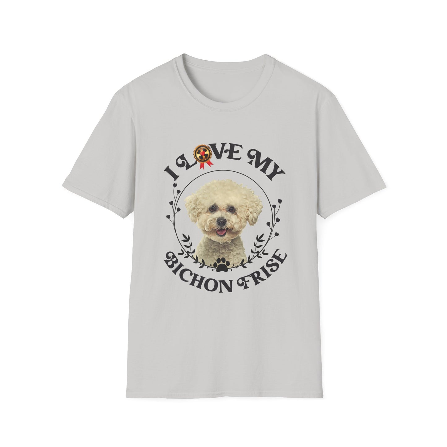 I Love My Bichon Frise Unisex Softstyle T-Shirt