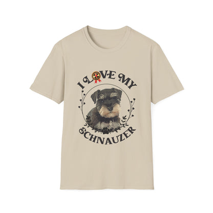 I Love My Schnauzer Unisex Softstyle T-Shirt