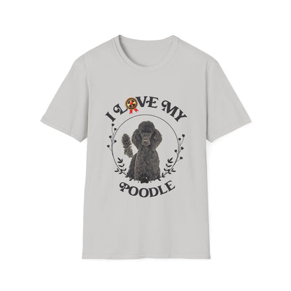 I Love My Poodle Unisex Softstyle T-Shirt