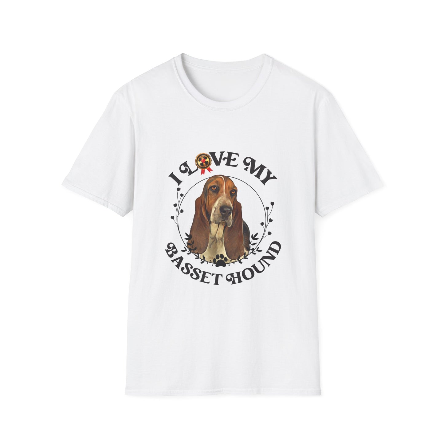 I Love My Bassett Hound Unisex Softstyle T-Shirt