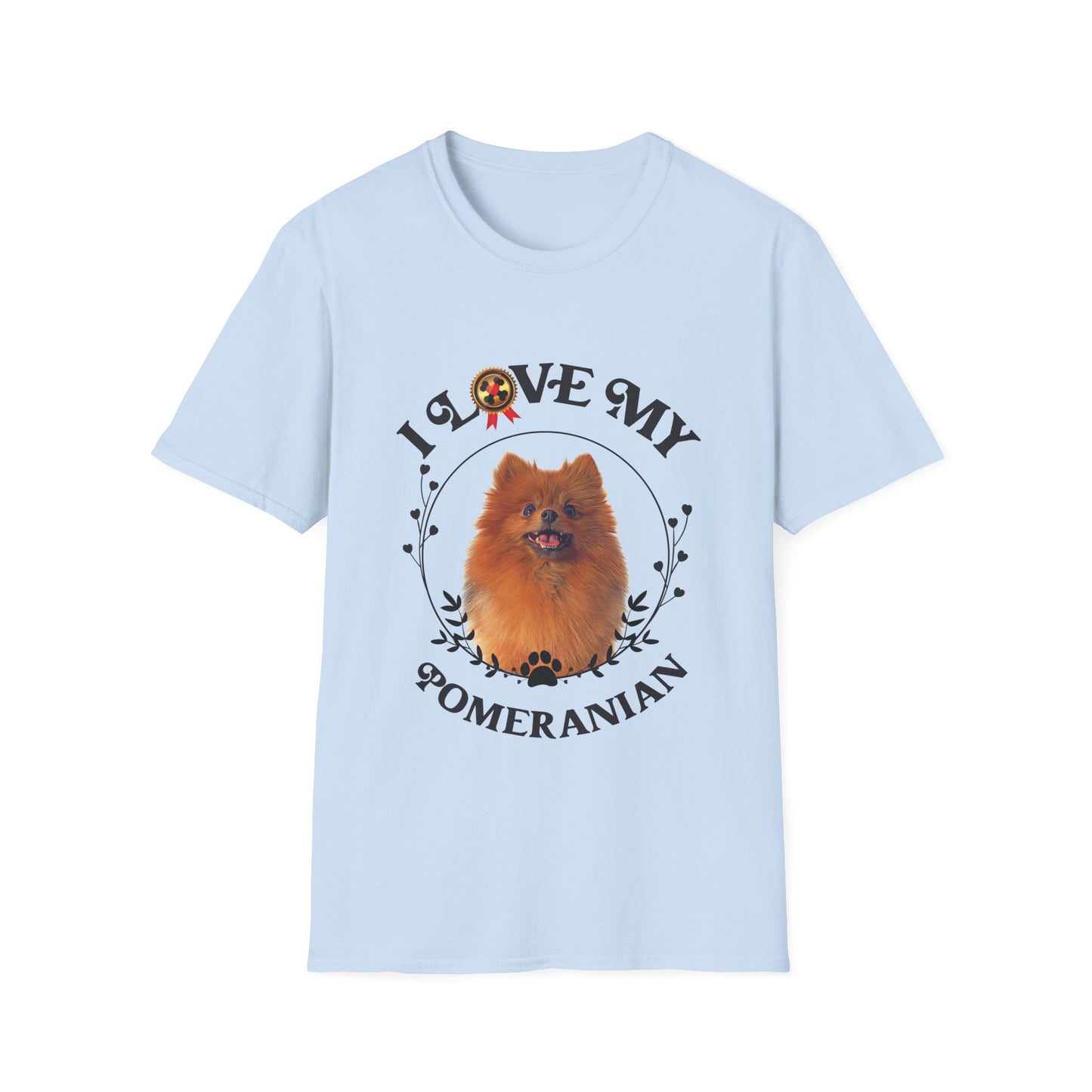 I Love My Pomeranian Unisex Softstyle T-Shirt