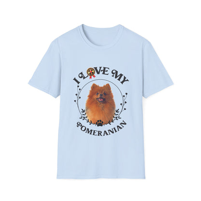 I Love My Pomeranian Unisex Softstyle T-Shirt