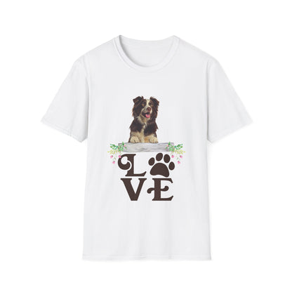 LOVE Border Collie Unisex Softstyle T-Shirt