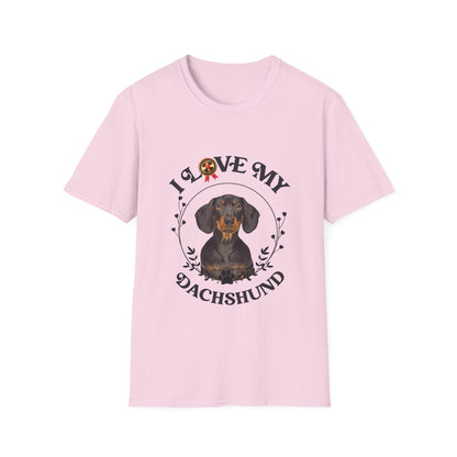 I Love My Dachshund Unisex Softstyle T-Shirt