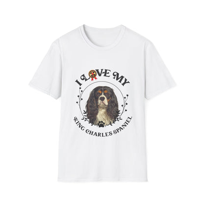 I Love My King Charles Spaniel Unisex Softstyle T-Shirt