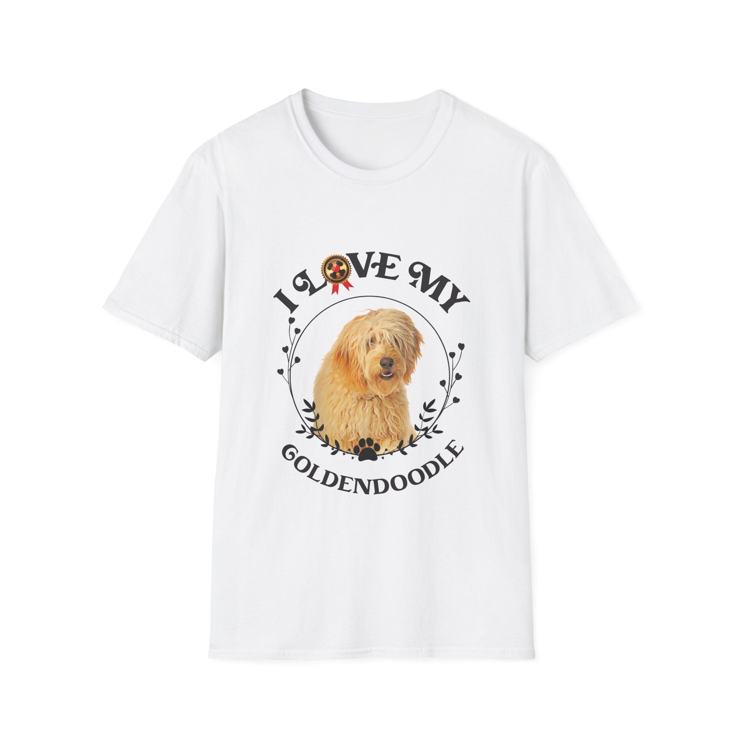 I Love My Goldendoodle Unisex Softstyle T-Shirt