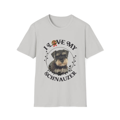 I Love My Schnauzer Unisex Softstyle T-Shirt