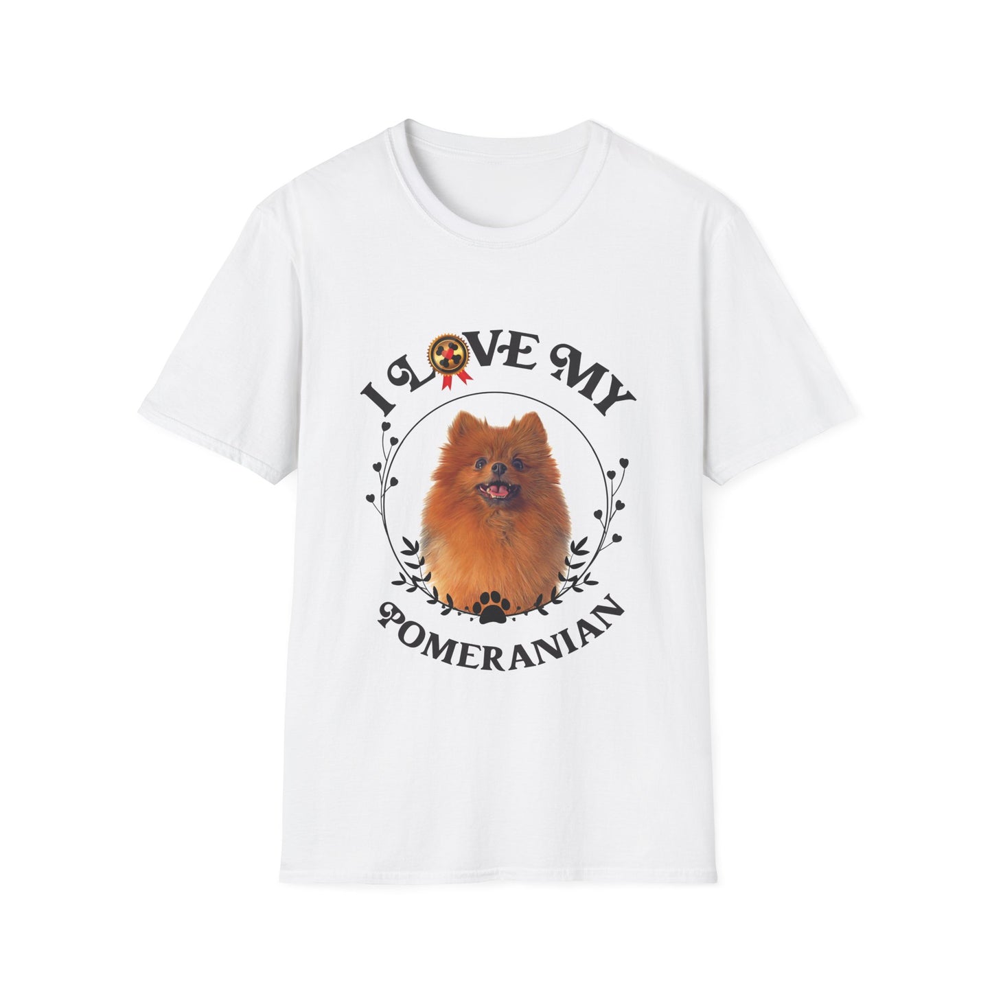 I Love My Pomeranian Unisex Softstyle T-Shirt