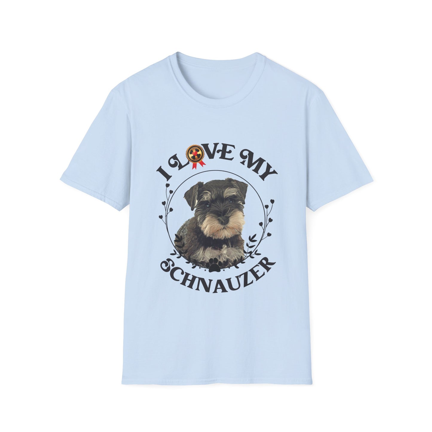 I Love My Schnauzer Unisex Softstyle T-Shirt