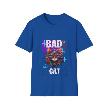 Bad Cat Design Unisex Softstyle T-Shirt