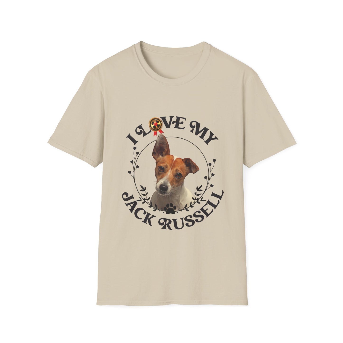 I Love My Jack Russell Unisex Softstyle T-Shirt