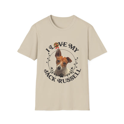 I Love My Jack Russell Unisex Softstyle T-Shirt