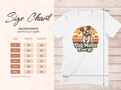 Dog Mama Energy Puppy Hearts Graphic T-Shirt product type
