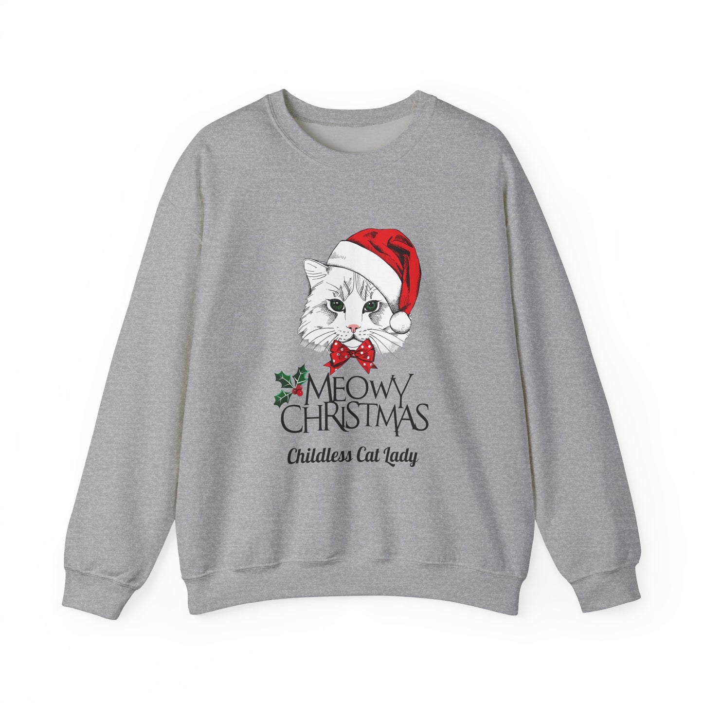 Christmas Meowy Unisex Heavy Blend™ Crewneck Sweatshirt