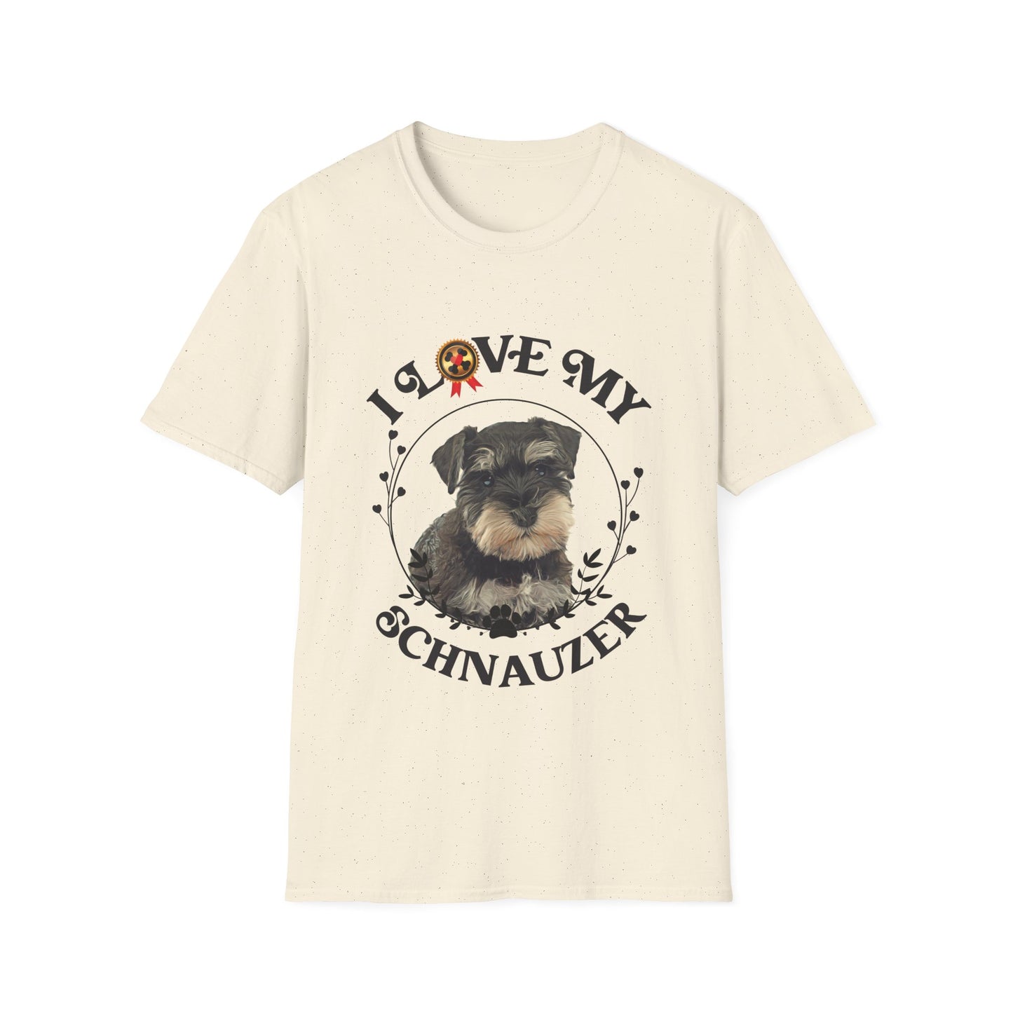 I Love My Schnauzer Unisex Softstyle T-Shirt