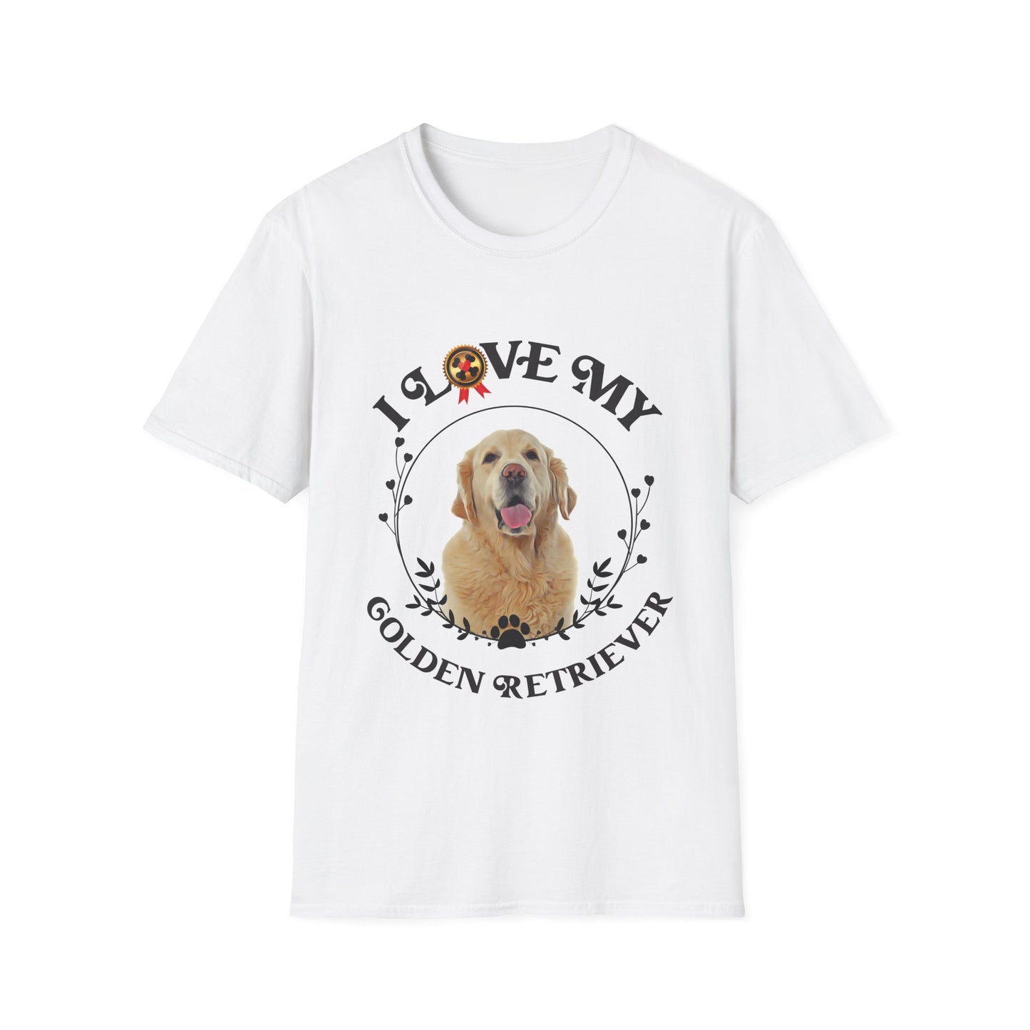 I Love My Golden Retriever Unisex Softstyle T-Shirt