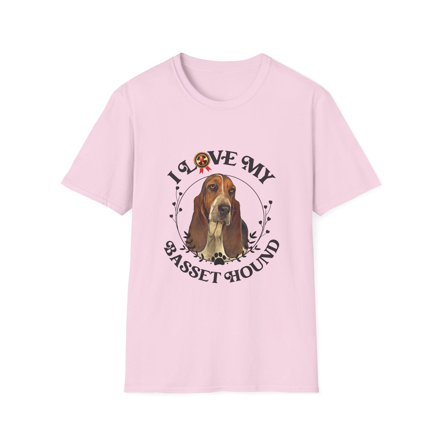 I Love My Bassett Hound Unisex Softstyle T-Shirt