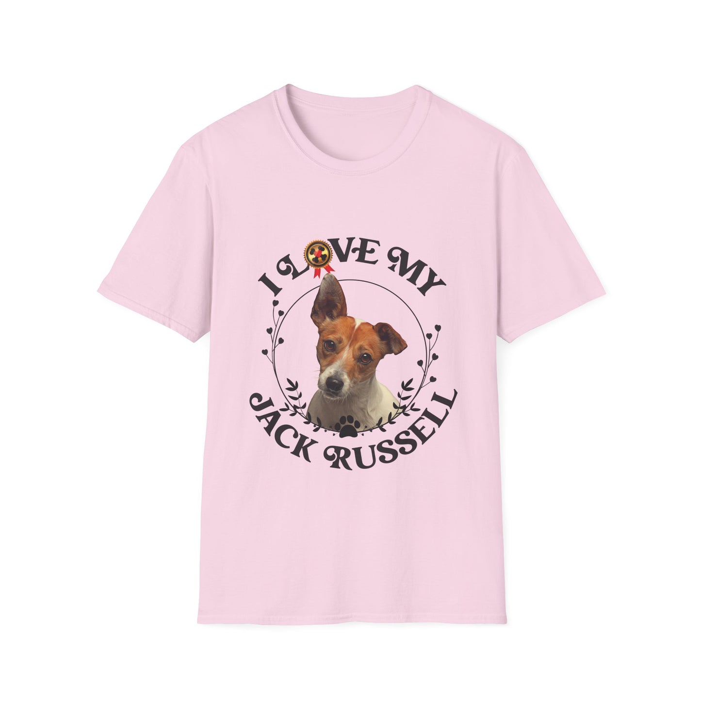 I Love My Jack Russell Unisex Softstyle T-Shirt