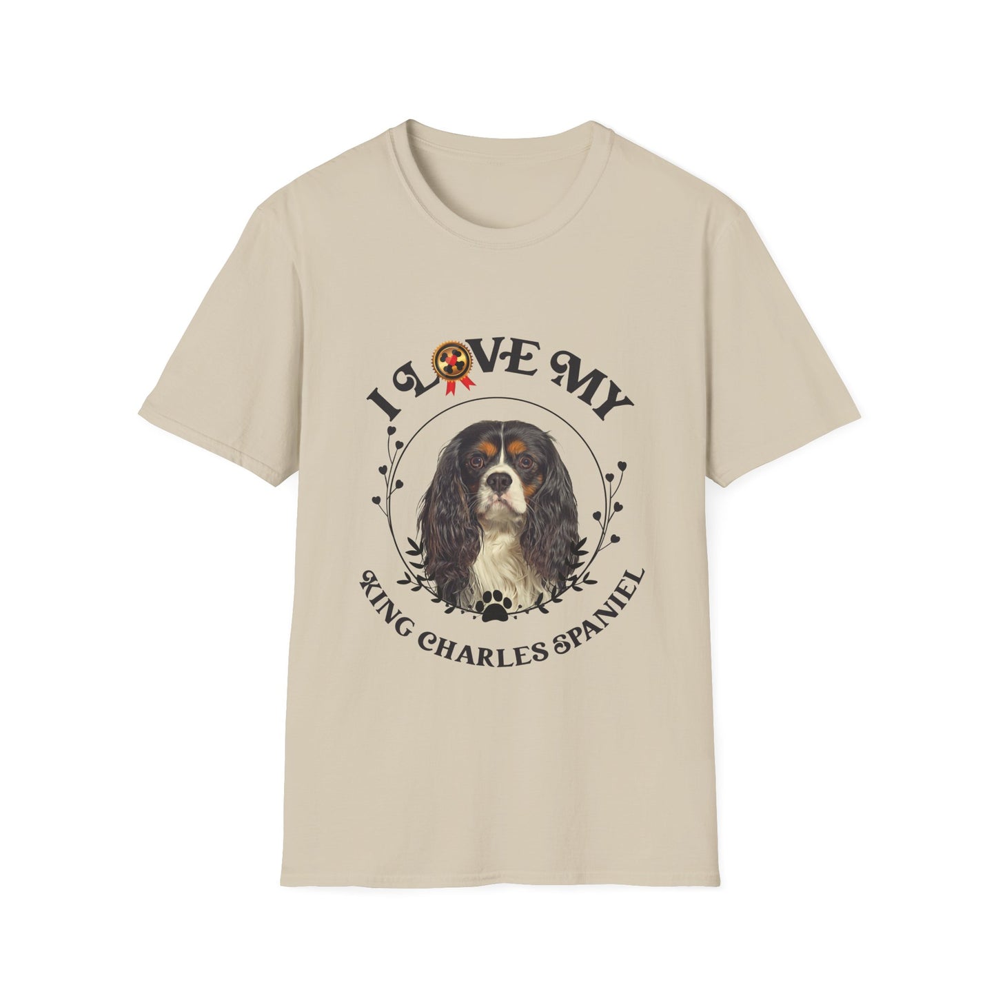 I Love My King Charles Spaniel Unisex Softstyle T-Shirt