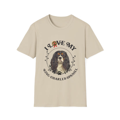 I Love My King Charles Spaniel Unisex Softstyle T-Shirt