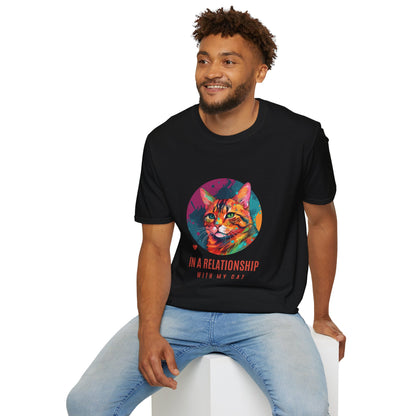 In A Relationship With My Cat Unisex Softstyle T-Shirt