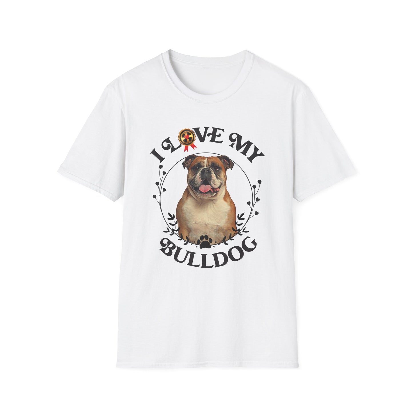 I Love My Bulldog Unisex Softstyle T-Shirt