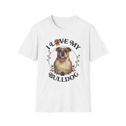 I Love My Bulldog Unisex Softstyle T-Shirt