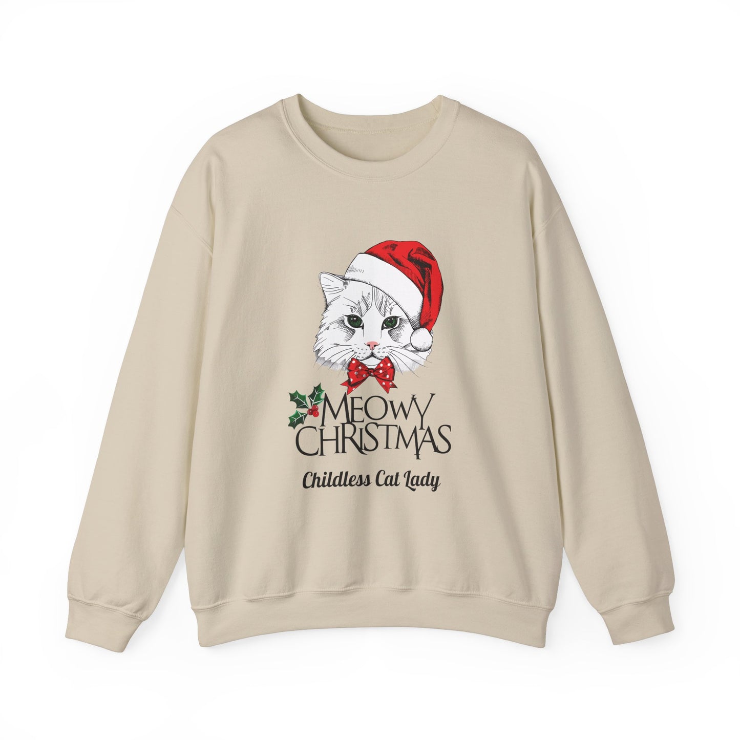 Christmas Meowy Unisex Heavy Blend™ Crewneck Sweatshirt