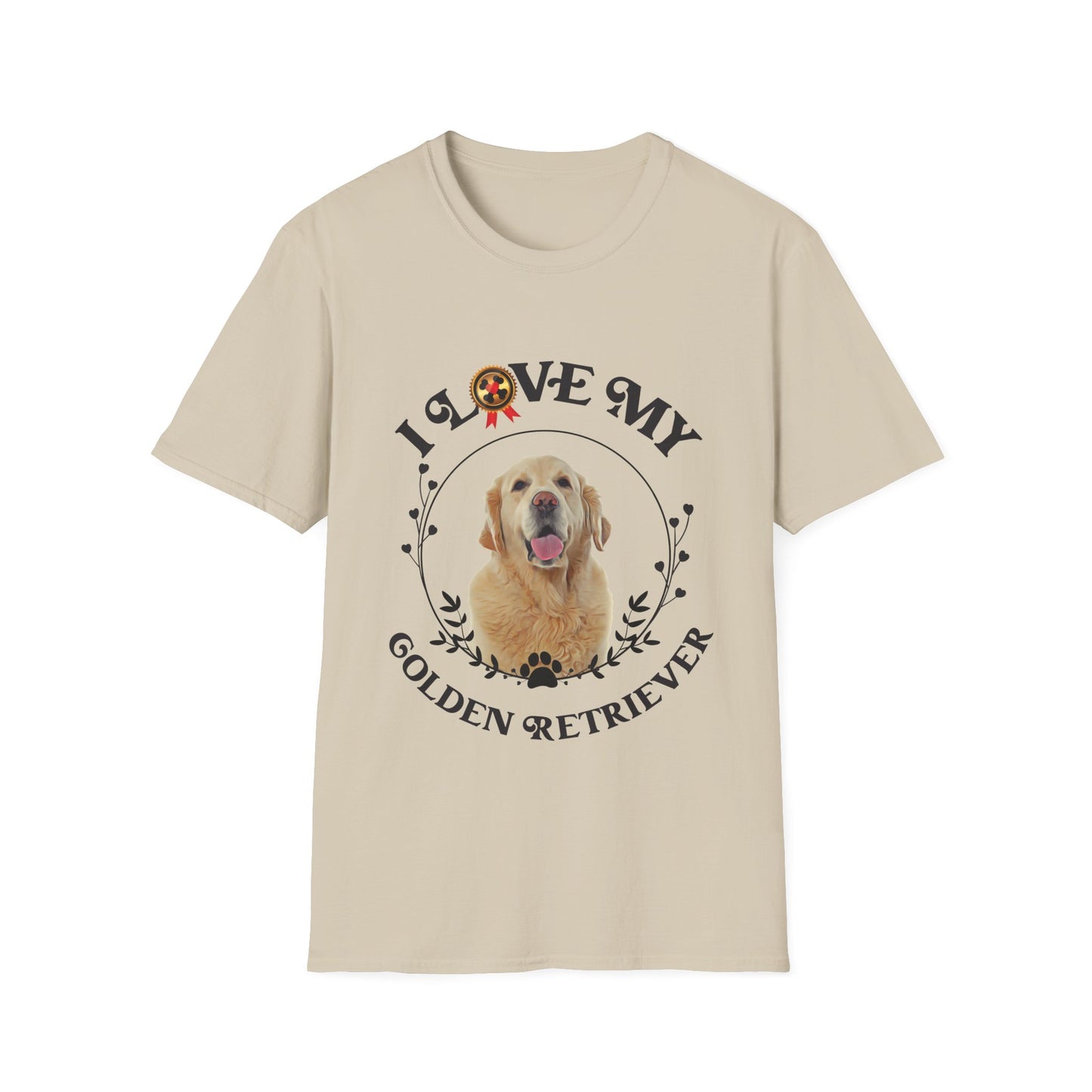 I Love My Golden Retriever Unisex Softstyle T-Shirt