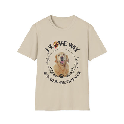 I Love My Golden Retriever Unisex Softstyle T-Shirt