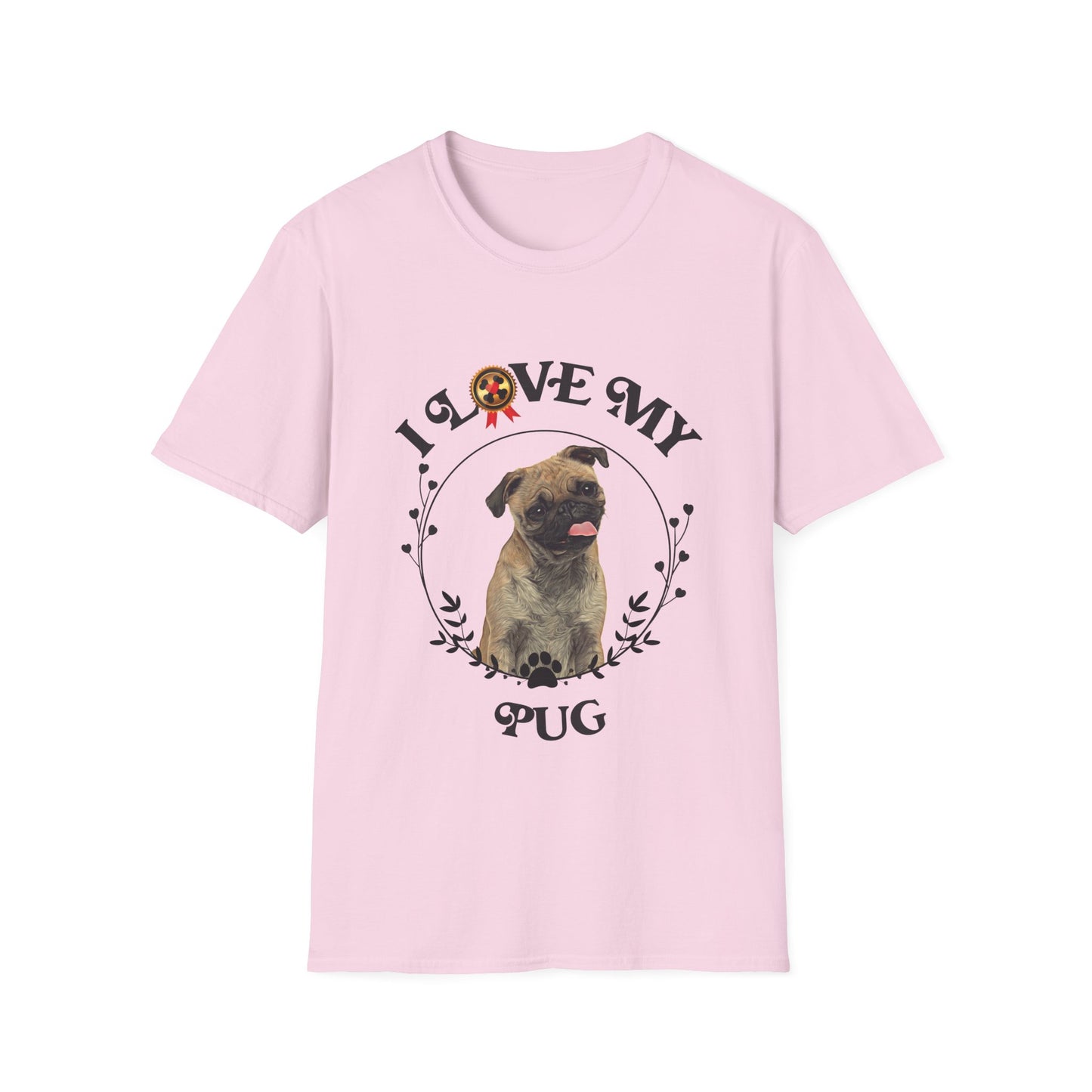 I Love My Pug Unisex Softstyle T-Shirt