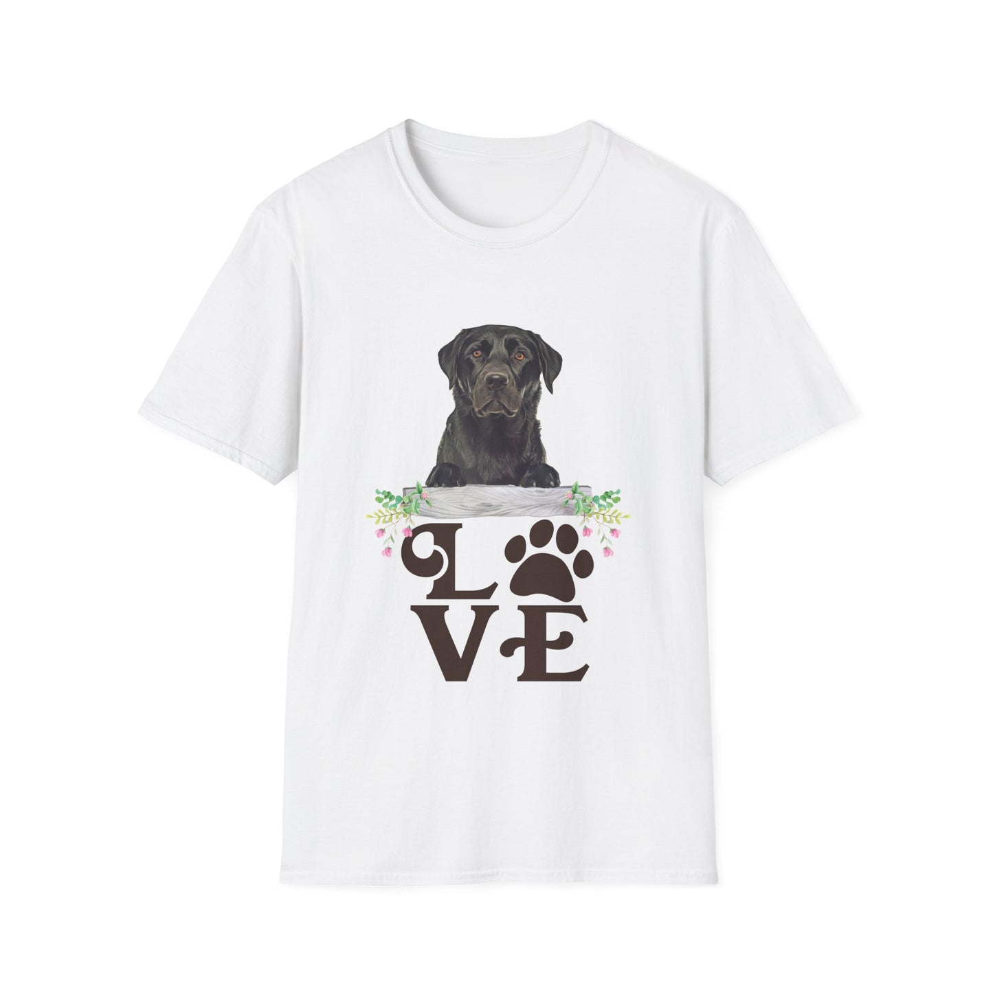 LOVE Black Lab Unisex Softstyle T-Shirt