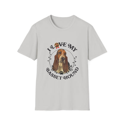 I Love My Bassett Hound Unisex Softstyle T-Shirt