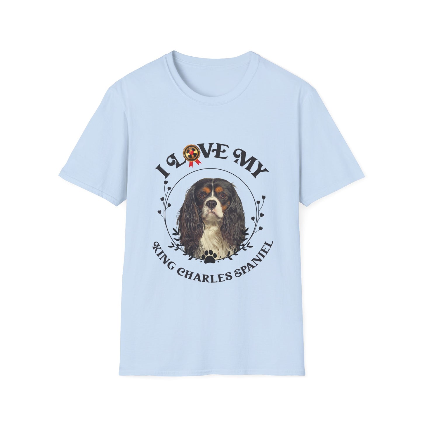 I Love My King Charles Spaniel Unisex Softstyle T-Shirt