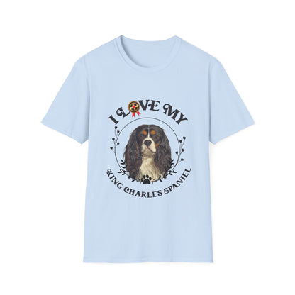 I Love My King Charles Spaniel Unisex Softstyle T-Shirt