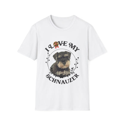 I Love My Schnauzer Unisex Softstyle T-Shirt