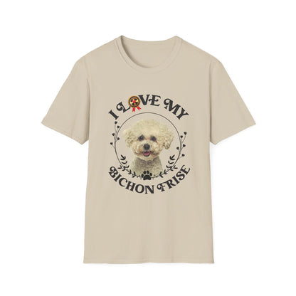 I Love My Bichon Frise Unisex Softstyle T-Shirt