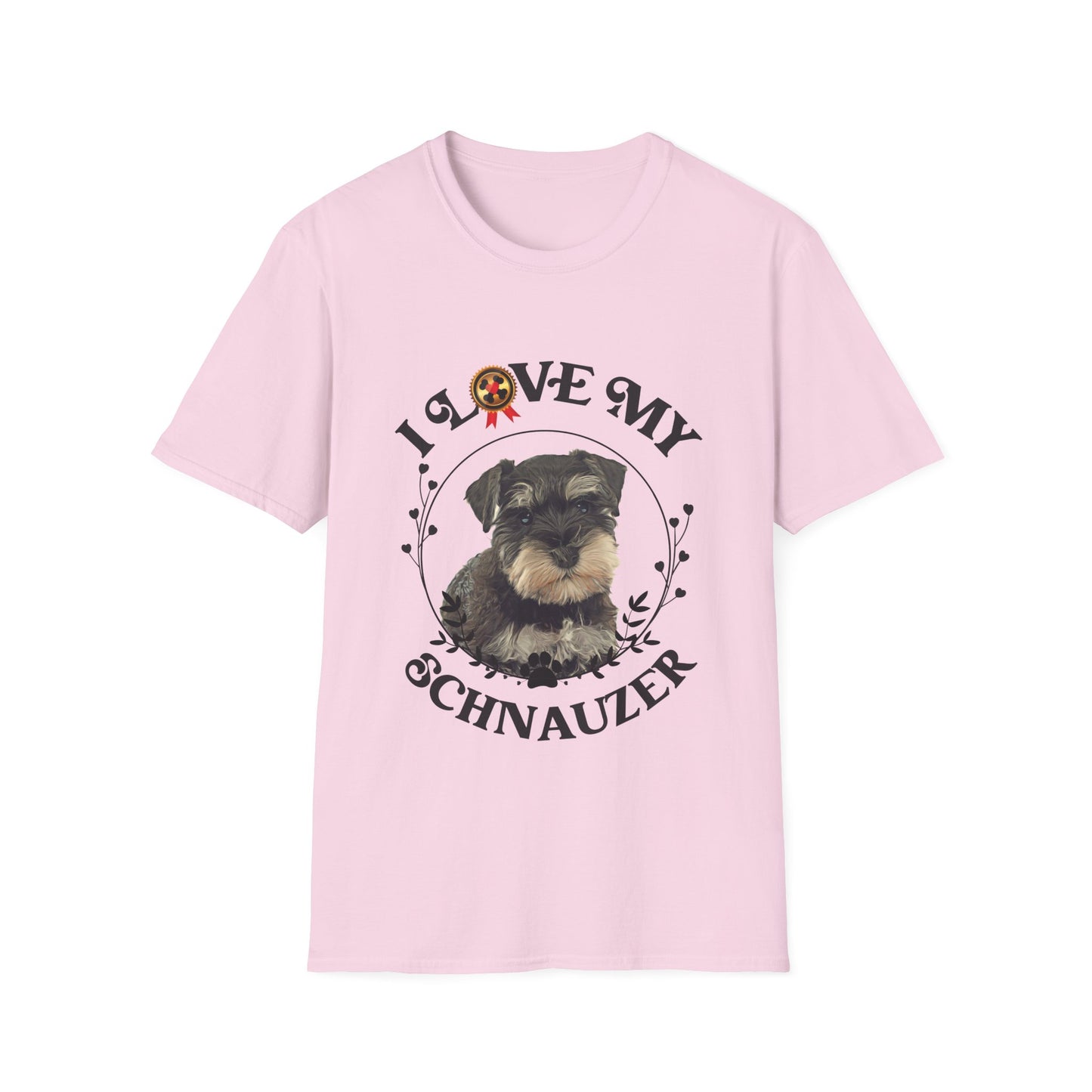 I Love My Schnauzer Unisex Softstyle T-Shirt