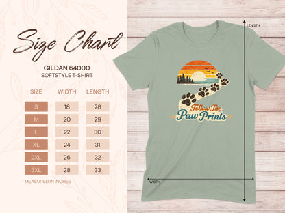 Gildan 64000 Follow The Paw Prints Softstyle Tee product type