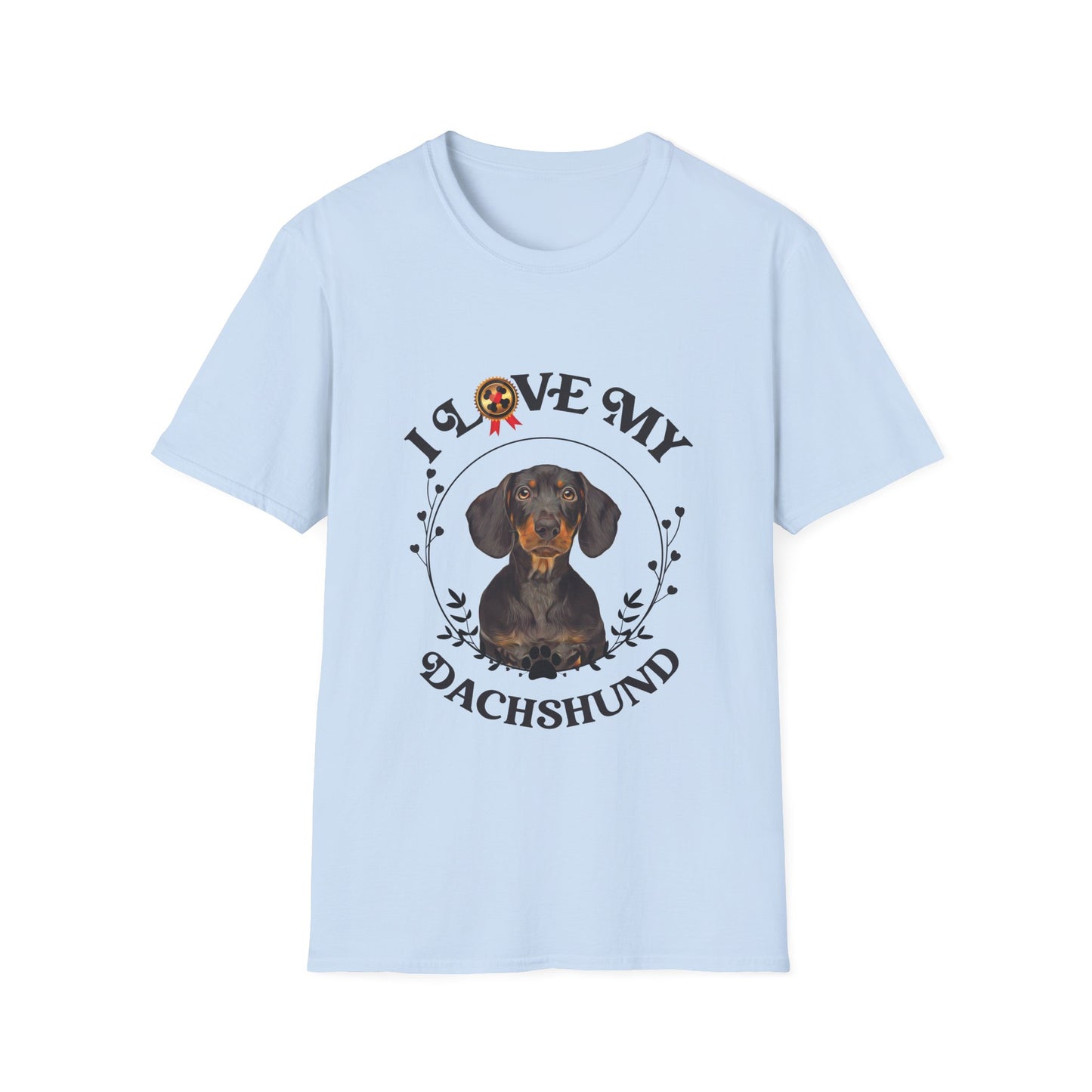 I Love My Dachshund Unisex Softstyle T-Shirt