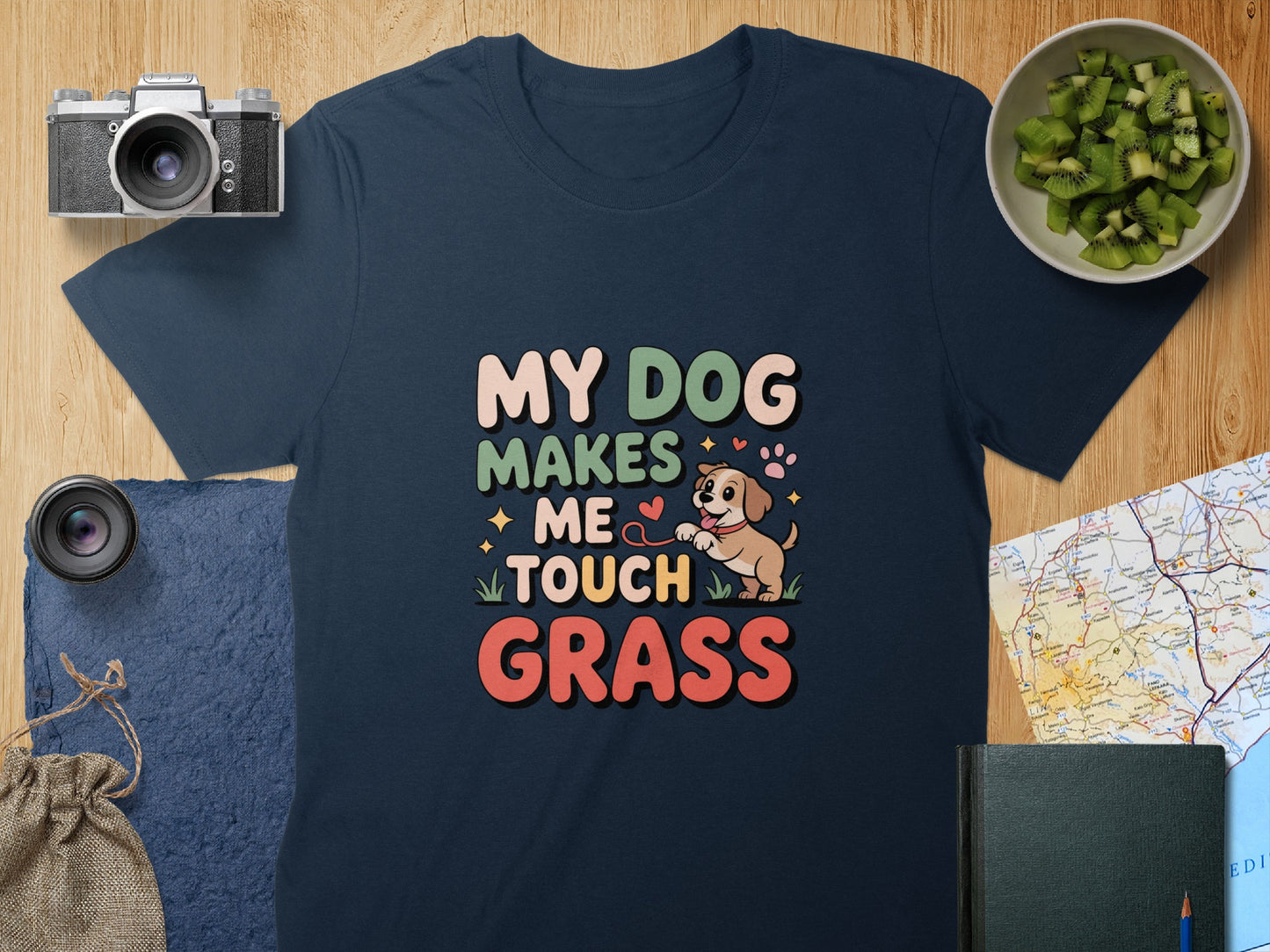 My Dog Makes Me Touch Grass T-Shirt